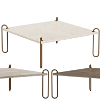 K♢1180 Boconcept Mirror Block Table Modern Block Mirror Bedside Table by BoConcept