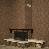 Corner fireplace