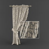 tulle with classic cornice