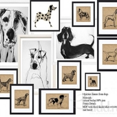 Dogs picture frame