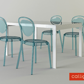 Calligaris chair parisien and table key