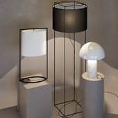 Mitternacht floor lamp 1080 lamp Atollo, lamp Steeman