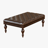 Carroll Leather Bench Ottoman