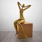 Modrest Figure Modern Gold Scuplture