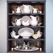 Dishes for shelves; Decor Shelf