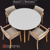 Royal Botania Zidiz table and chair (zdz130 + 55)