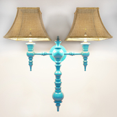 Double Rachel Sconce, Cap Ferrat Bleu