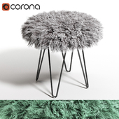 Curly Hairpin 18 Stool