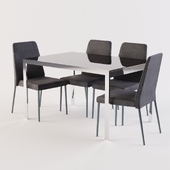 Calligaris chair CLUB, table KEY