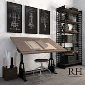 Decorative set in loft style RH