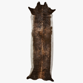 Super Long Stretched Cowhide Rug