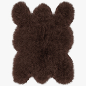 Big brown bear rug