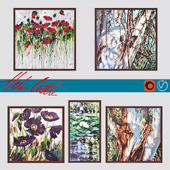 A selection of paintings by artist Helen Cottle №2. Collection Acrylic.