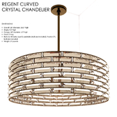 Regent Curved Crystal Chandelier