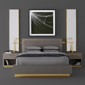 CELA SHAGREEN PLATFORM BED RH