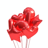 Colorful foil balloons