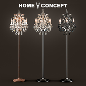 OM Floor Lamp Crystal, Crystal Floor Lamp