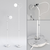 Five Floor Lamp - White Marble, Small Works