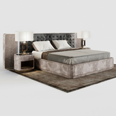 Visionnaire RIPLEY bed set, SKIBA bollard, Turfing lamp