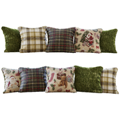 New Year / Christmas green pillows (Pillows New Year Christmas green YOU)