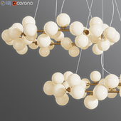 Chandelier Inflora 45 plafonds by Atelier Aret