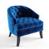 Barrel slipper chair