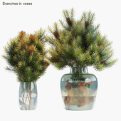 Branches in vases 30: Red Candle