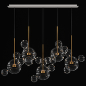 Bolle zigzag chandelier 24 bubbles