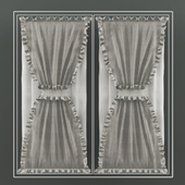 curtain on the frame