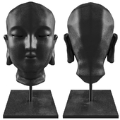 Young Buddha Head Decor Statue