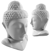 Buddha Head Gypsum Decor