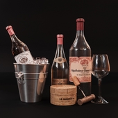 Set wine, decorative