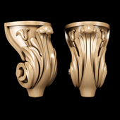 Classic carved leg