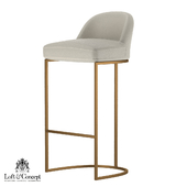 Bar stool Barrel Back Counter Stool Milk "Loft concept"