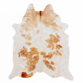 Spotted Brown And White Cowhide Rug