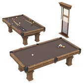 Brunswick Vintage 1906 Billiards Table