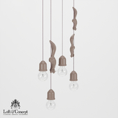 Lamp Squirrel karman Sherwood e robin SE151 BB INT-Pink "Loft concept"
