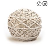 Macramé pouf Lambi