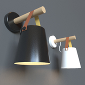 Wooden wall light
