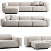 Vitra Soft Modular 3 Seat Longue Sofa