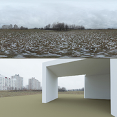 Hdri. December. Panel houses