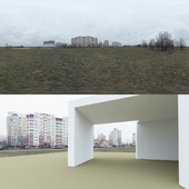 Hdri. December. Panel houses