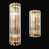 Wall lamp made of glass Garda Decor (set of 2 - 55cm and 35cm)
