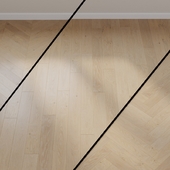 Parquet board ID NO. 535538 HARO PARQUET 4000 Plank 1-Strip 180 4V Oak Cream White Markant brushed