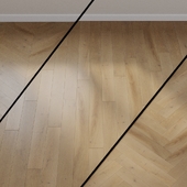 Parquet board ID NO. 539050 HARO PARQUET 4000 Plank 1-Strip 4V Oak Gray Rustic Sand brushed naturaLin plus Top Connect