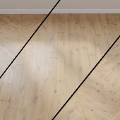 Parquet board ID NO. 532266 HARO PARQUET Plank 1-strip Maxim 4V Oak Puro white Sauvage brushed