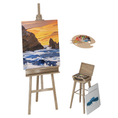 Easel with Canvas