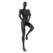 Female Black Faceless Mannequin 81