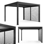 Pergola MARANZA 360cm with louvered facade