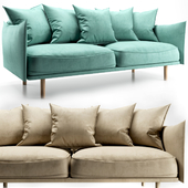 Velight sofa Velvet Light and Barhat Mint from the sofa
